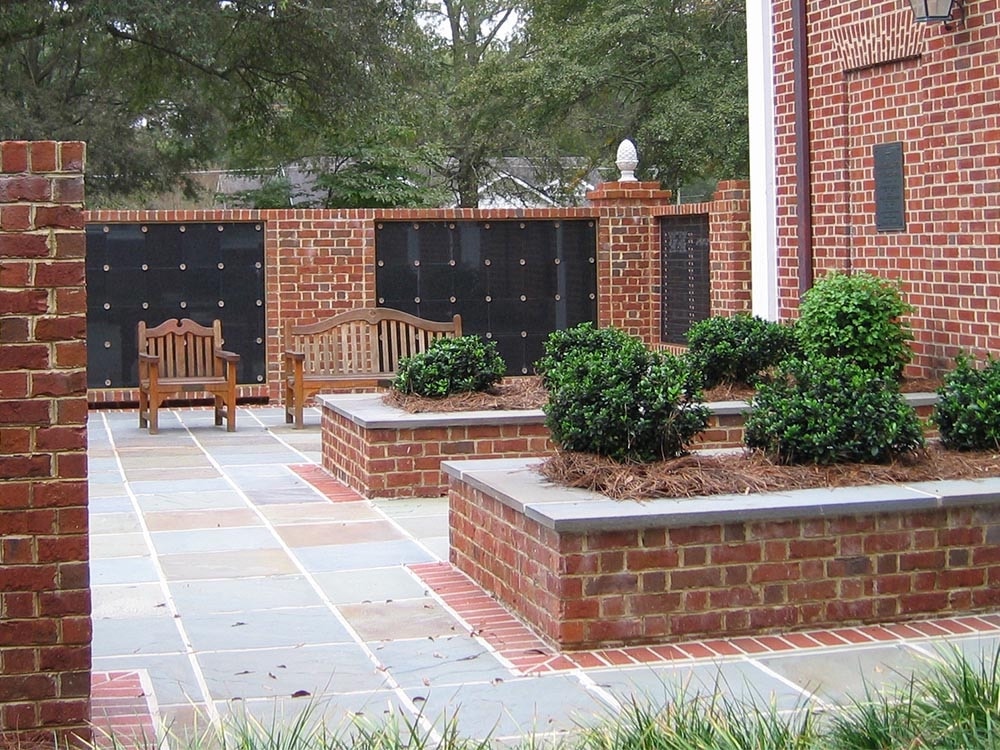 Columbarium at a church or cemetery